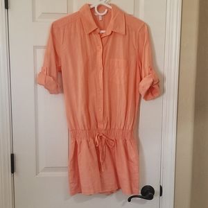 Victoria's secret  coral rompers size 6.